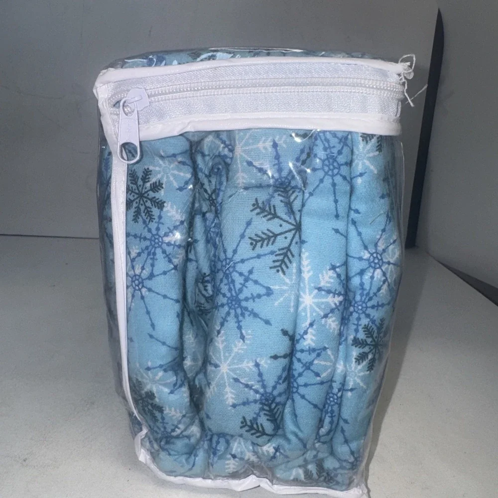Snow Flakes Full Flannel Sheet Set - Warm & Cozy 100% Cotton